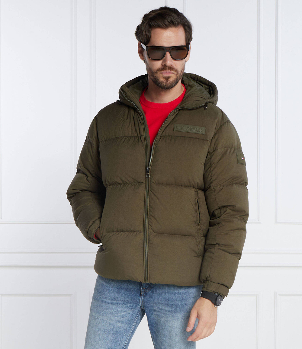 Пуховая куртка NEW YORK HOODED Tommy Hilfiger - хаки(MW0MW32786)