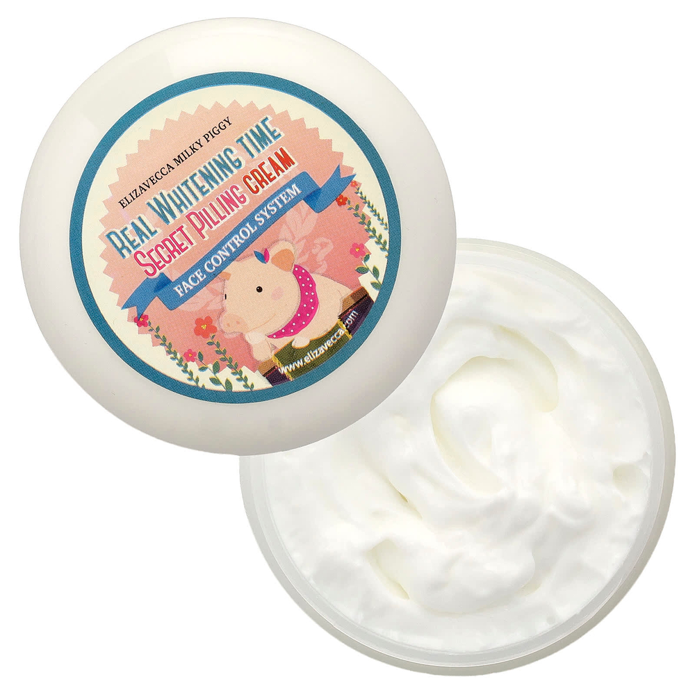 Elizavecca, Milky Piggy, Secret Pilling Cream, крем для пилинга кожи лица, 100 г (3,53 унции)