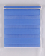 Рулонная штора день и ночь, синий