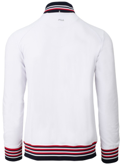 Мужская теннисная кофта Fila Jacket Bruce - white/navy comb