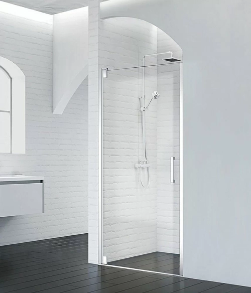 Душевая дверь Belbagno MARMI-B-1 90 стекло прозрачное/профиль хром