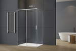 Душевой уголок Софт 2 (Soft 2) Vincea VSR-3SO28013CL, 1300*800, хром, стекло прозрачное