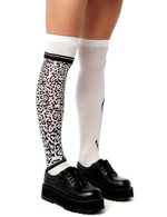 Белые гольфы с разным принтом (Цвет: белый)