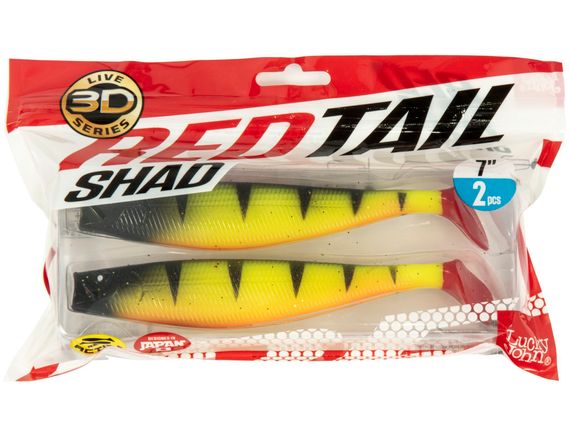 Виброхвосты LJ 3D Series RED TAIL SHAD 7.0in (17.80)/PG14 2шт.