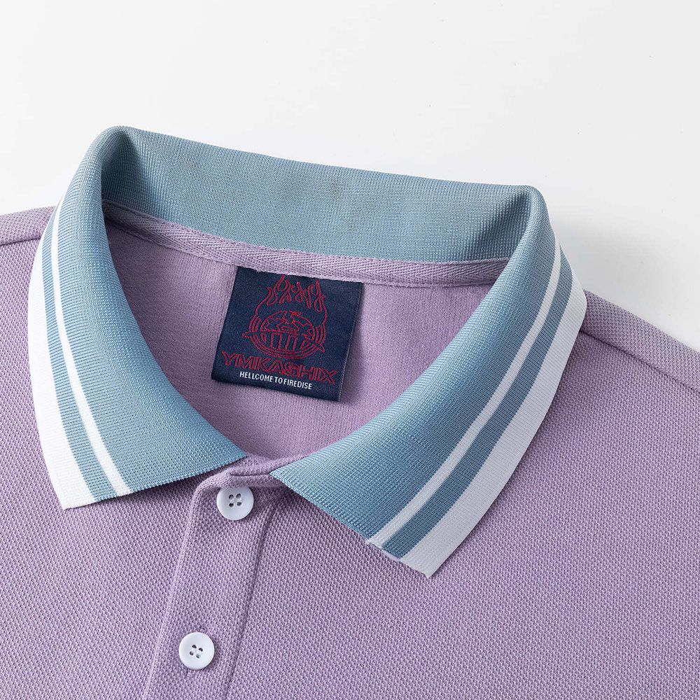 Поло Ymkashix пурпурное