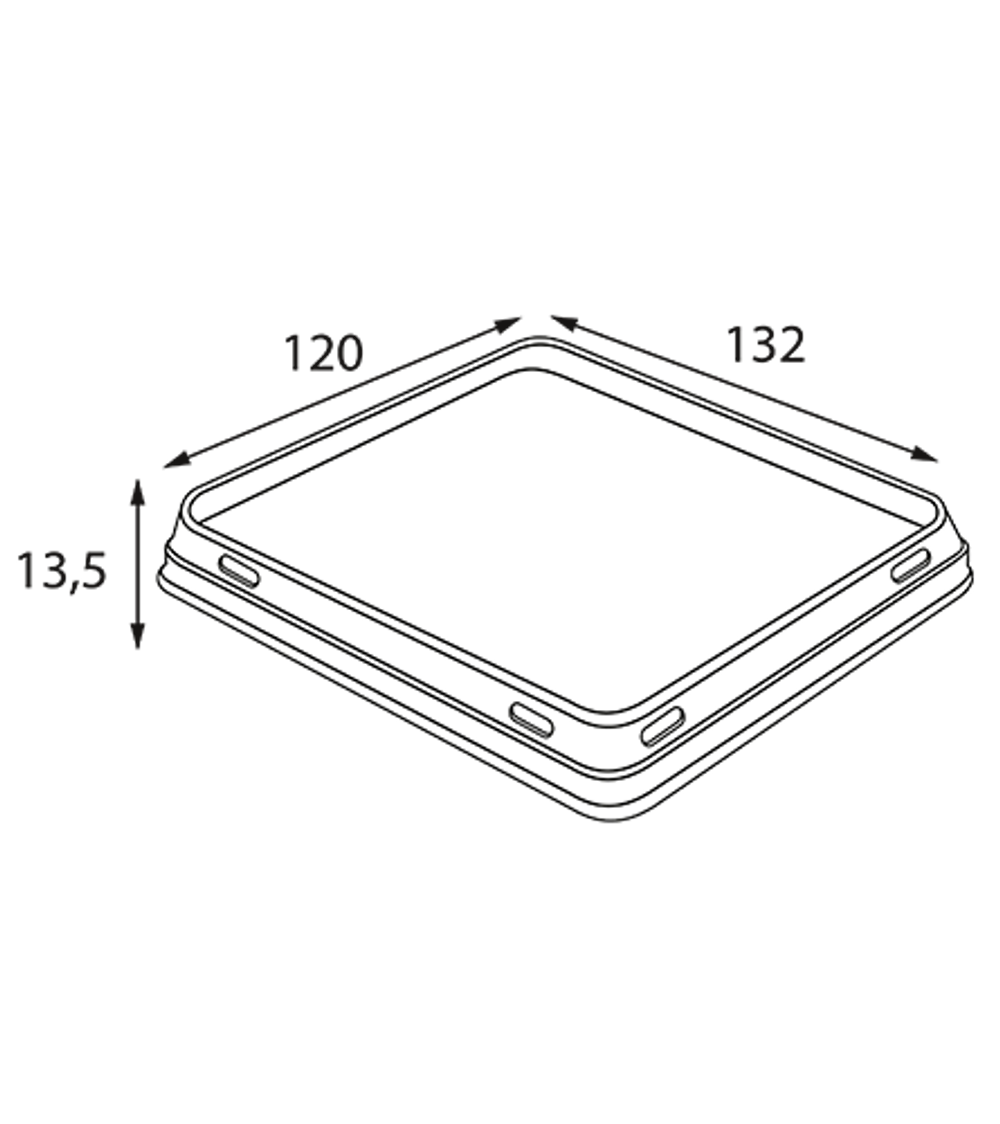 Упаковка салатник 350мл БЕЗ КРЫШКИ 100/121х85/106х55 мм OSQ OpSalad 350 (900шт/кор)