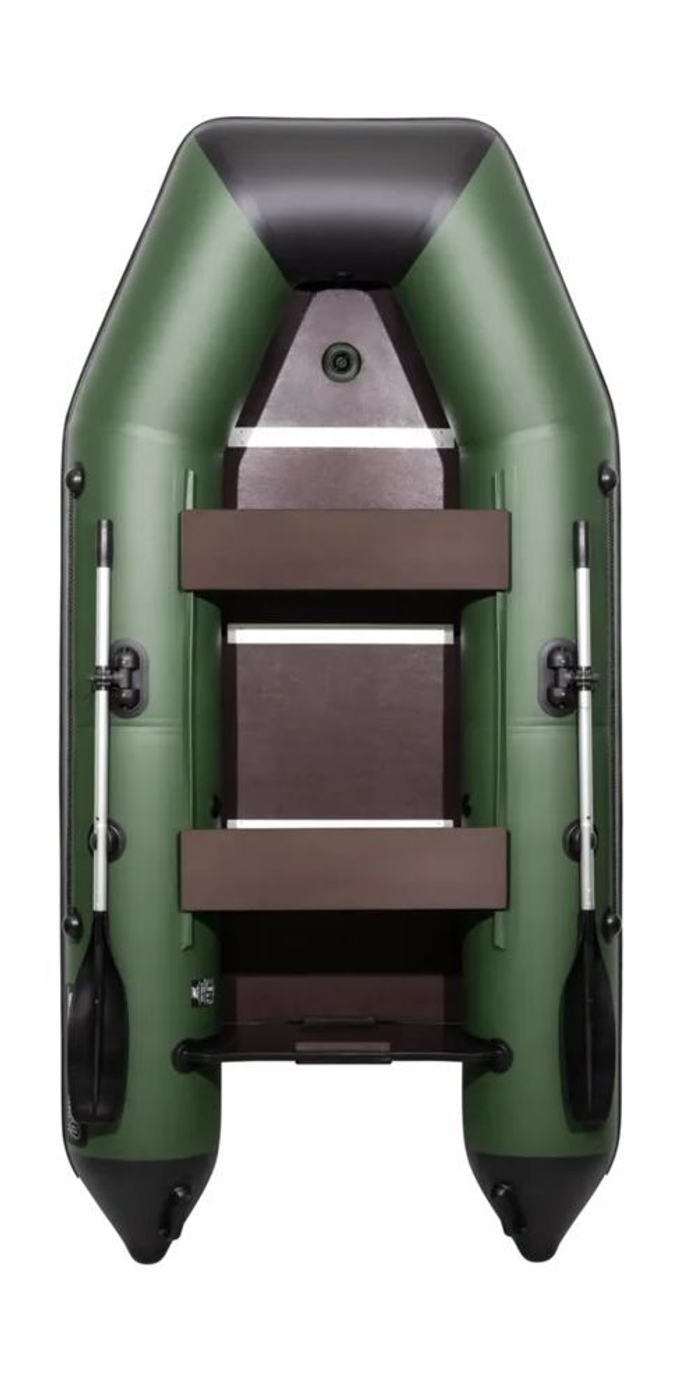 Надувная лодка ПВХ, АКВА 2900 СК, зеленый/черный