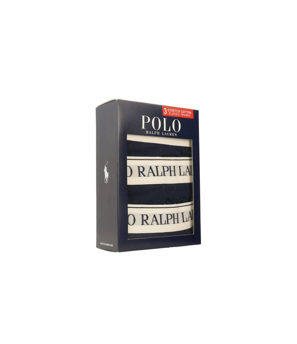 Трусики-боксеры 3шт. POLO RALPH LAUREN - темно-синий(714830299)