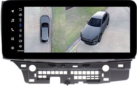 Магнитола для Mitsubishi Lancer X 2007-2016 (рамка 10) - Teyes LUX ONE 360 монитор 12.3" 2K QLED на Android 10, 6Гб+128Гб, CarPlay, 4G SIM-слот, 4 камеры в комплекте