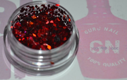 Ромбики для дизайна ногтей красные