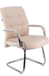 Кресло для посетителей Everprof Bond CF Экокожа Бежевый