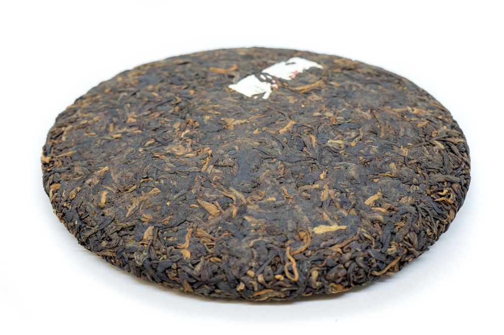 59322 Чай прессованный черный Пуэр Шу "Тулинь, Перо Феникса", ци цзы бин 357гр