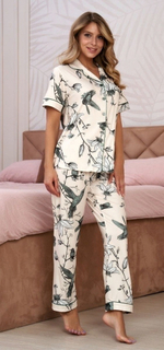[m]Пижама штаны и рубашка с к-р П2052-4