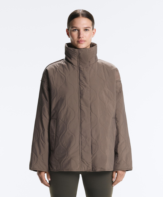 Oysho Утепленная водоотталкивающая куртка FELLEX® AEROGEL, линялый фиолетовый