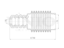 Комплект пыльника с отбойником UNIO DUC-50100