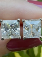 Муассанит принцесса 4×4мм 0.4сt