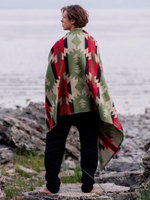 Палантин теплый с орнаментом Навахо