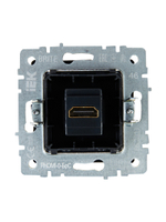 BRITE Розетка HDMI РHDMI-0-БрС сталь IEK