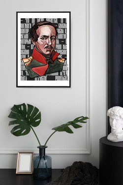 Плакат GRIDMIR x NastyaCitrus "Лермонтов"