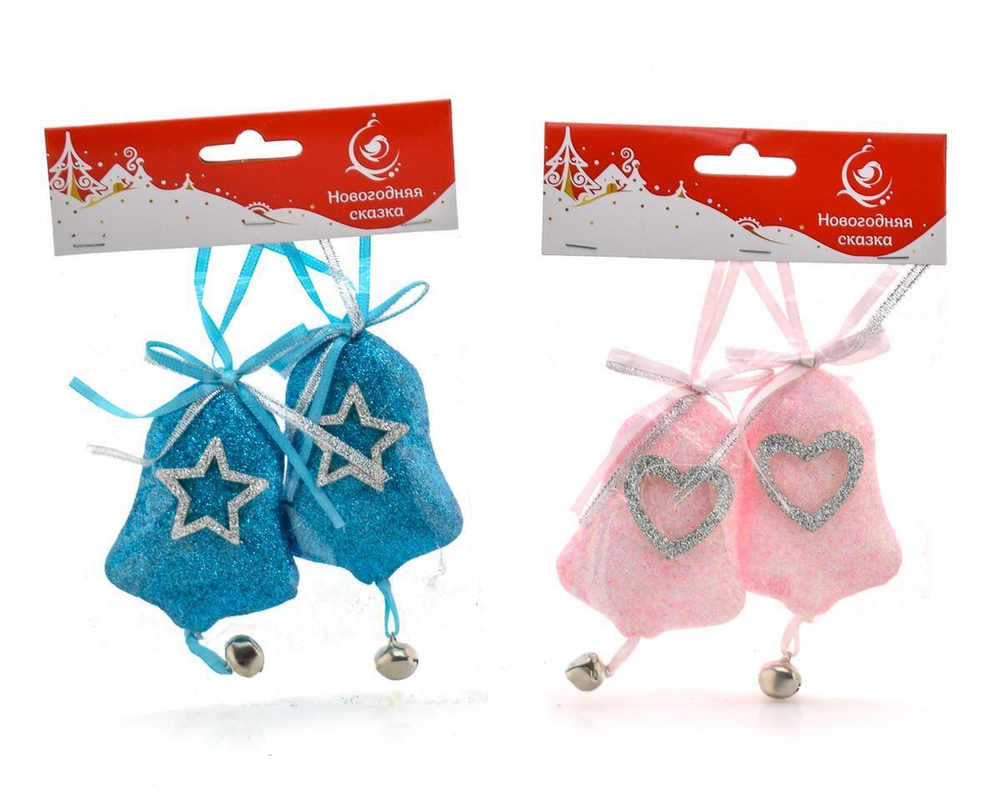 Ел. Укр. Колокольчики 10 см., 2 шт, в ассорт.