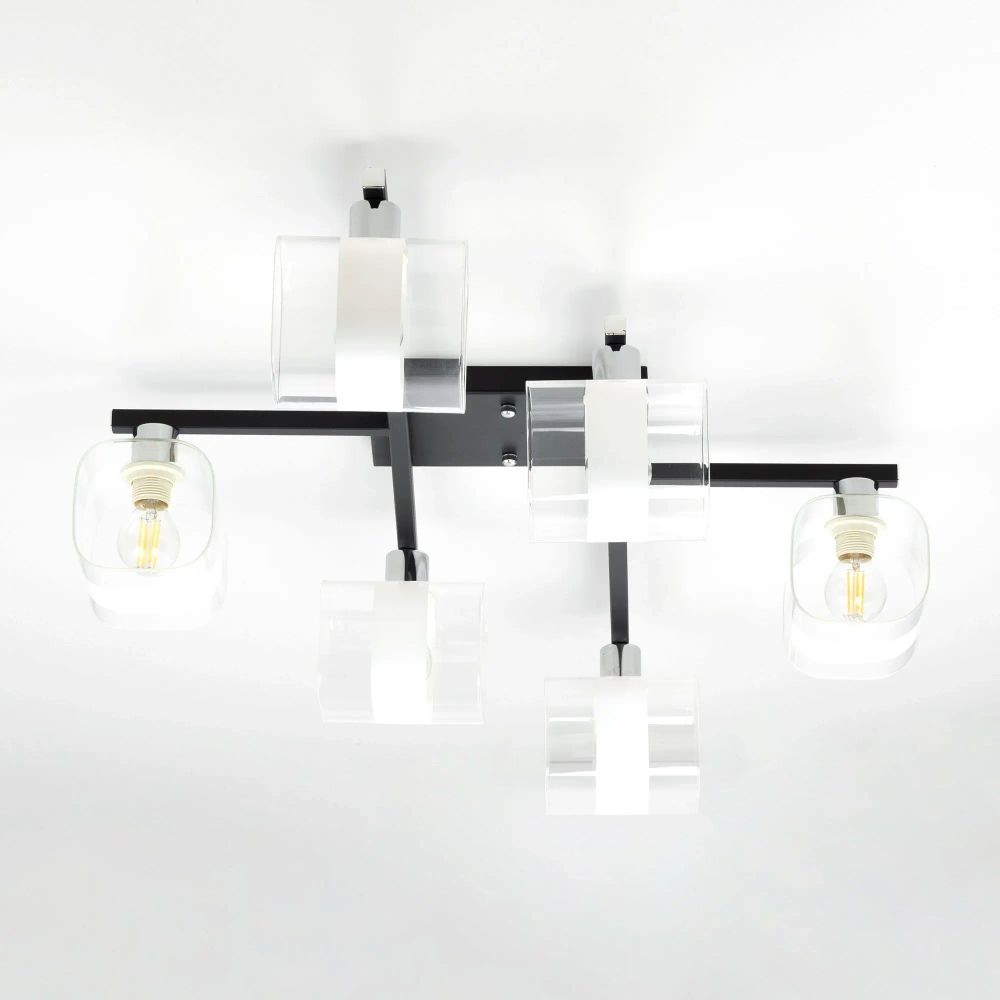 Citilux Вирта CL139165 Люстра потолочная Чёрная Матовая