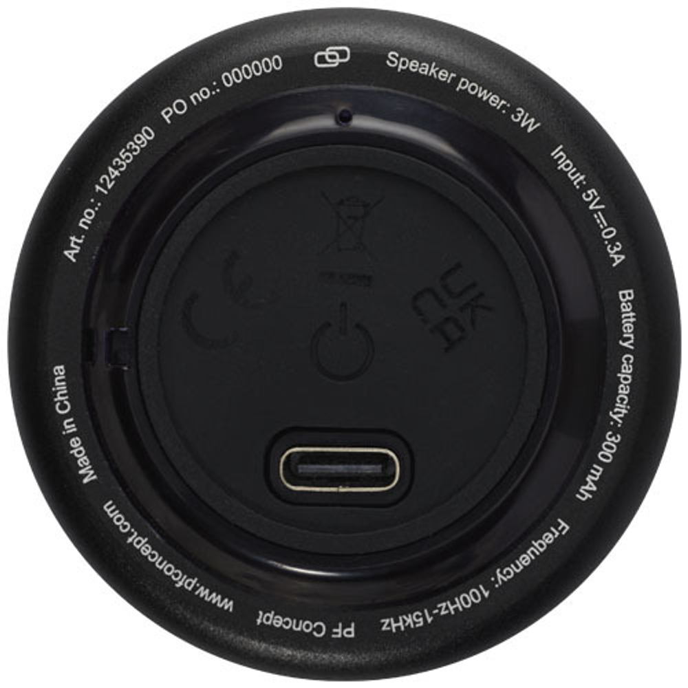 Rise мини Bluetooth®-колонка 3W из переработанного алюминия RCS