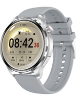 Смарт часы PARASMART Zilex M13 (силиконовый ремешок, серебристый)