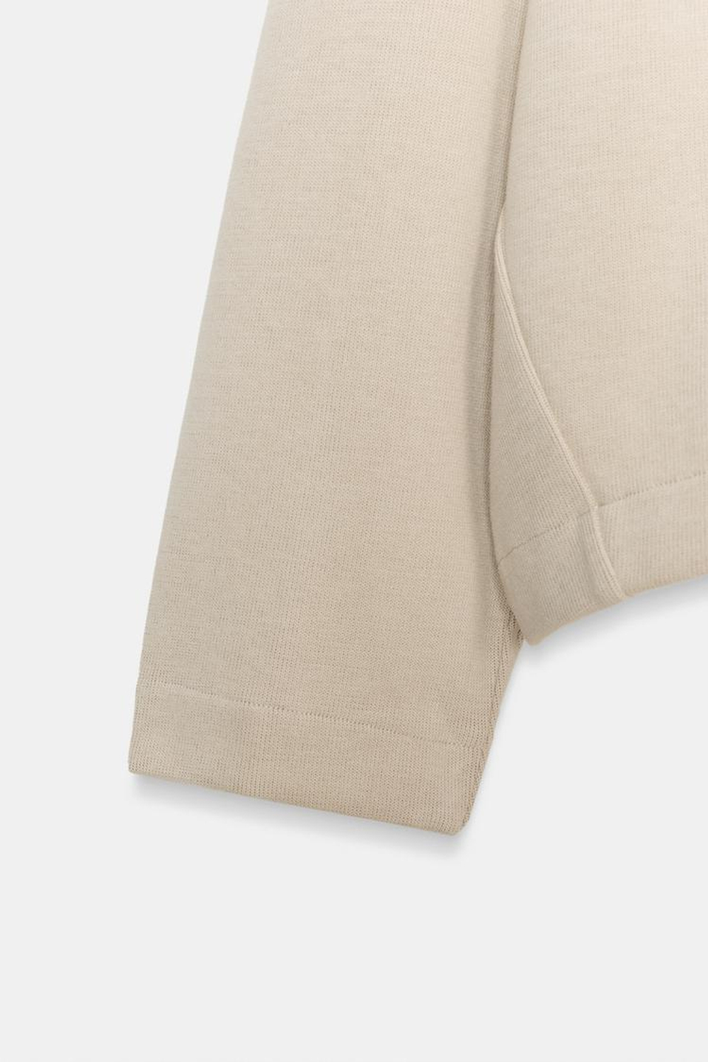 ZARA МЯГКОЕ ХУДИ С КАПЮШОНОМ, ПЕСОЧНЫЙ