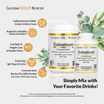 California Gold Nutrition, молозиво с 20% иммуноглобулинов IgG, 240 растительных капсул