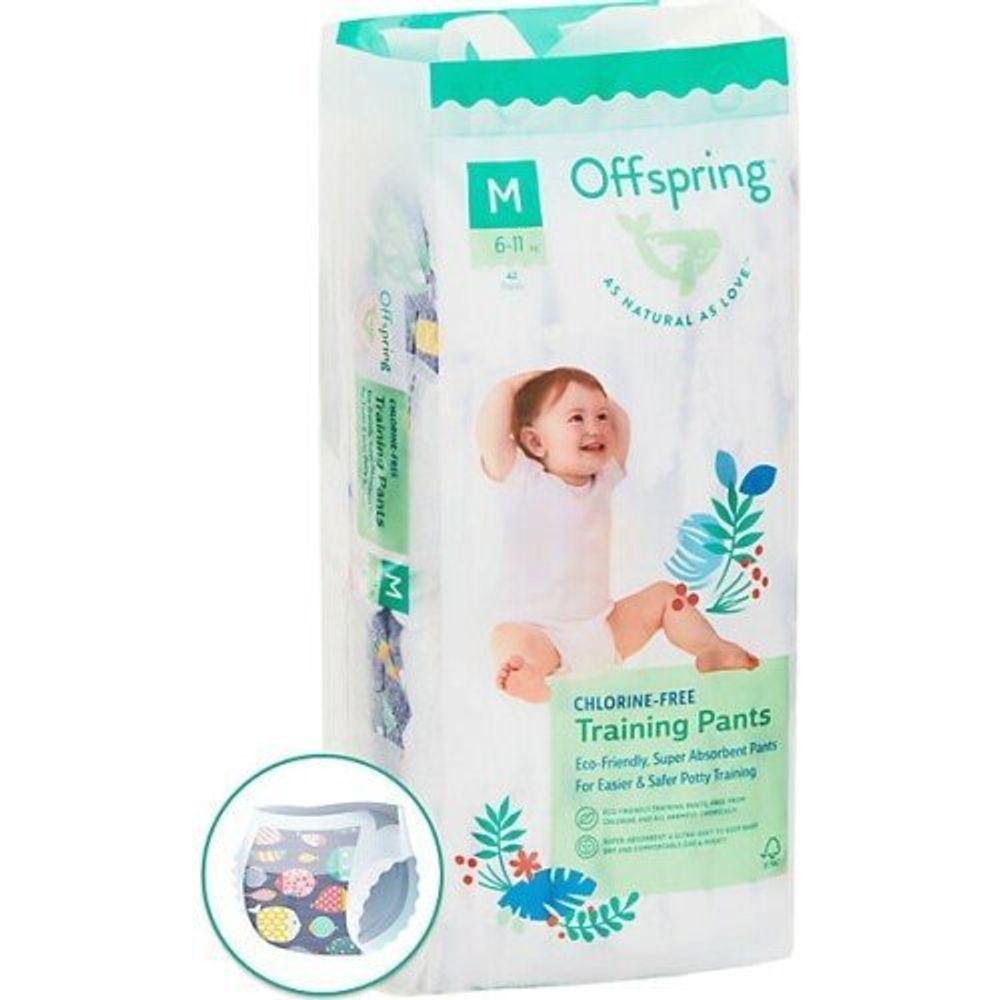 Offspring трусики-подгузники М 6-11кг 42шт рыбки