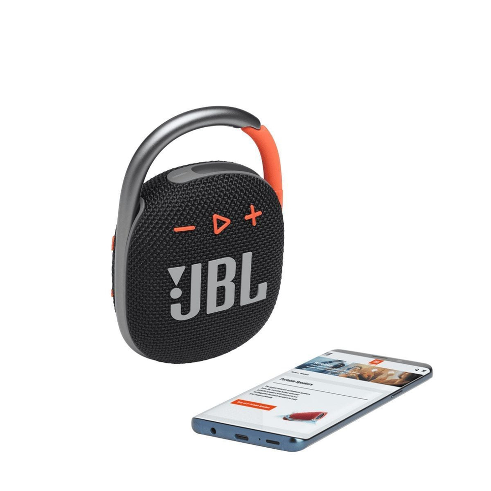 Портативная колонка JBL Clip 4 Black Orange