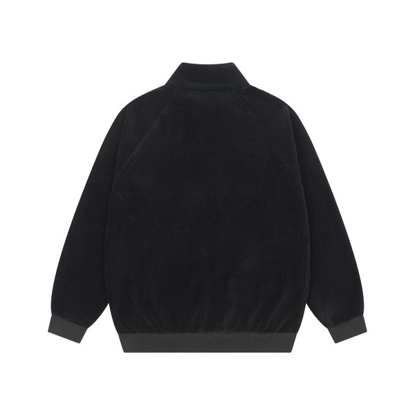 Толстовка Puff Zip велюровая черная - фото 4