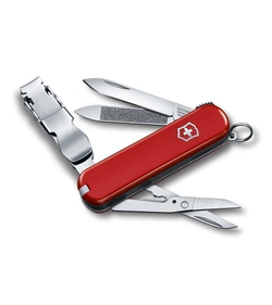 Нож-брелок VICTORINOX NailClip 580, 65 мм, 8 функций, красный