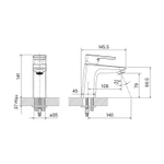 Смеситель для раковины 35к IDDIS BILBL00i01 "Bild" литой, ЧЕРНЫЙ матовый
