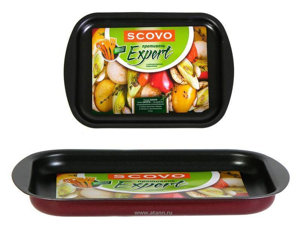 Противень 290*200*25мм &quot;ScovO EXPERT&quot;