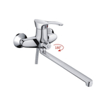 Смеситель для ванны и раковины 40к CN2201 CRON L-нос, переключатель в корпусе, ХРОМ