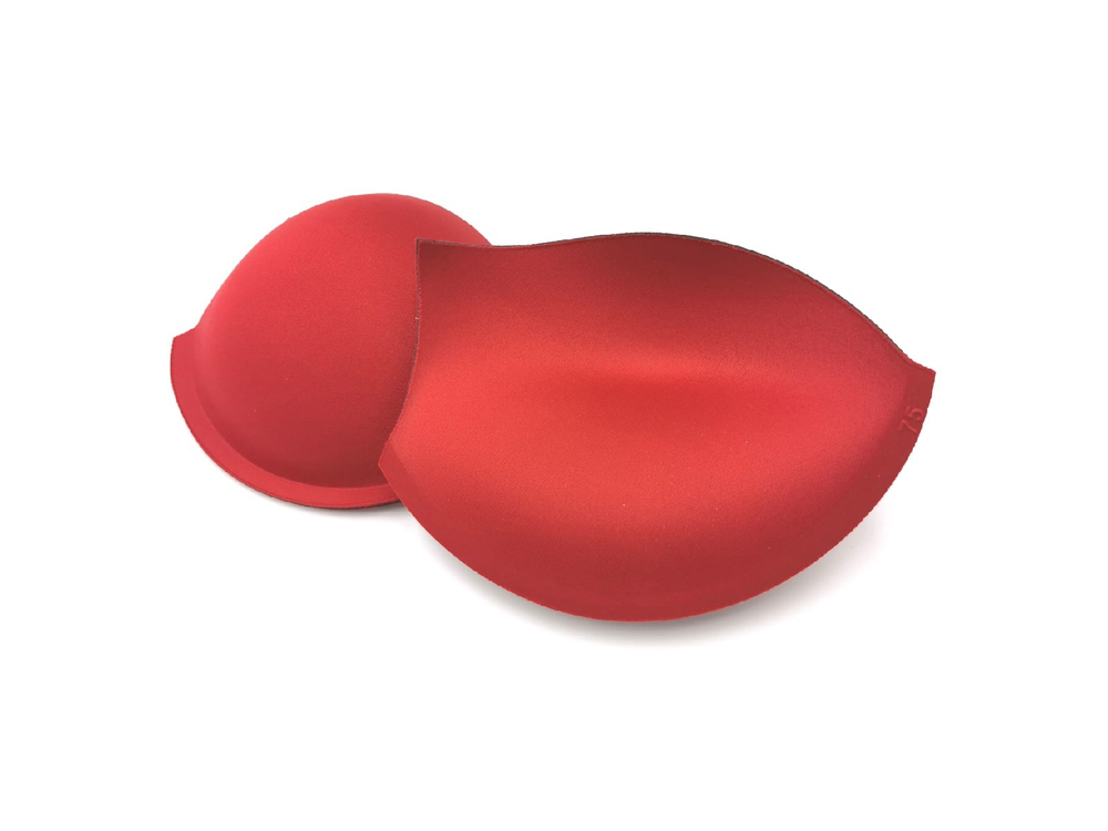 Чашки, с уступом под бретель, пуш-ап, темно-красные, (Арт: СС55-101.75), 70С, 75В, 80А