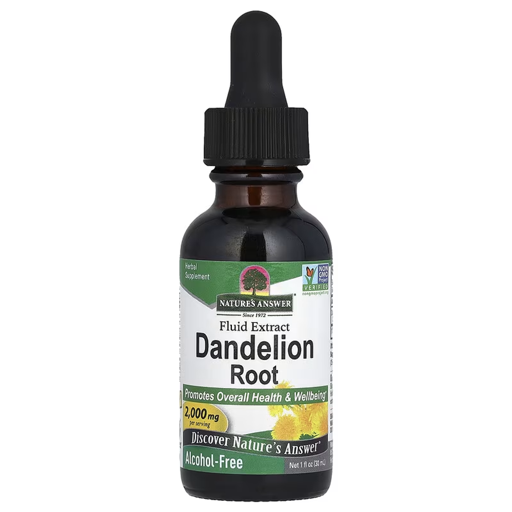 Natures answer Dandelion Root 2000mg 30ml (корень одуванчика).