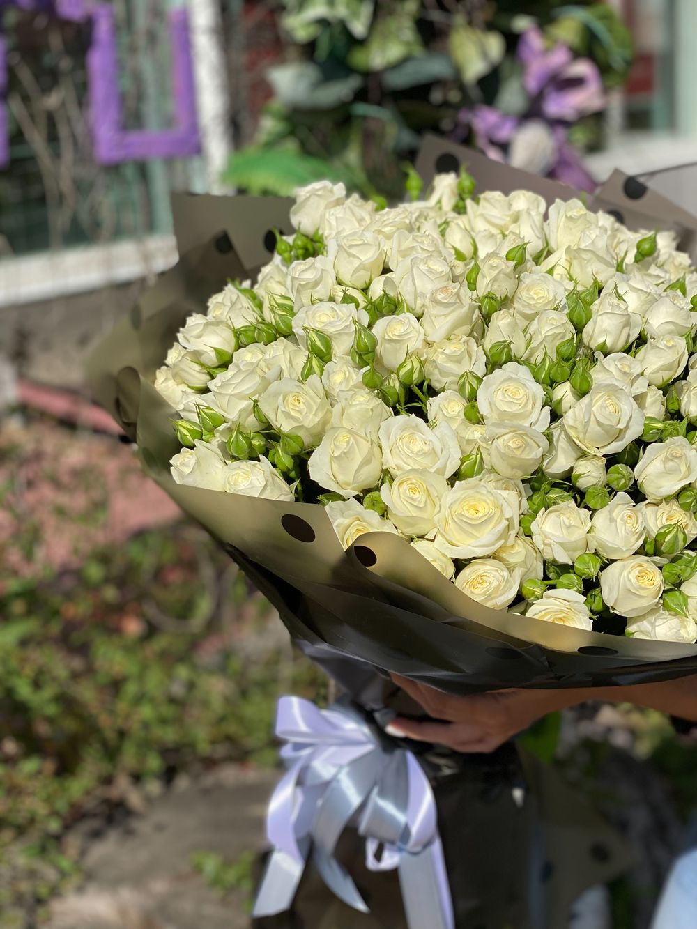 Букет Роза кустовая белая