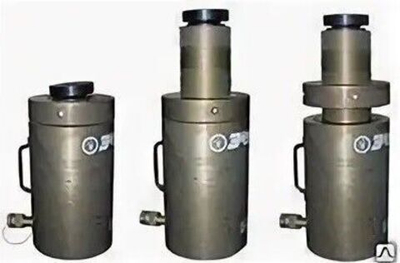 Домкрат гузовой с пружинным возвратом и фиксирующей гайкой Усилие 100 тс ДГ50П150Г