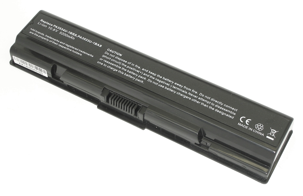 Аккумуляторная батарея для ноутбука Toshiba A200 A215 A300 L300 L500 (PA3534U-1BRS) 52Wh OEM черная