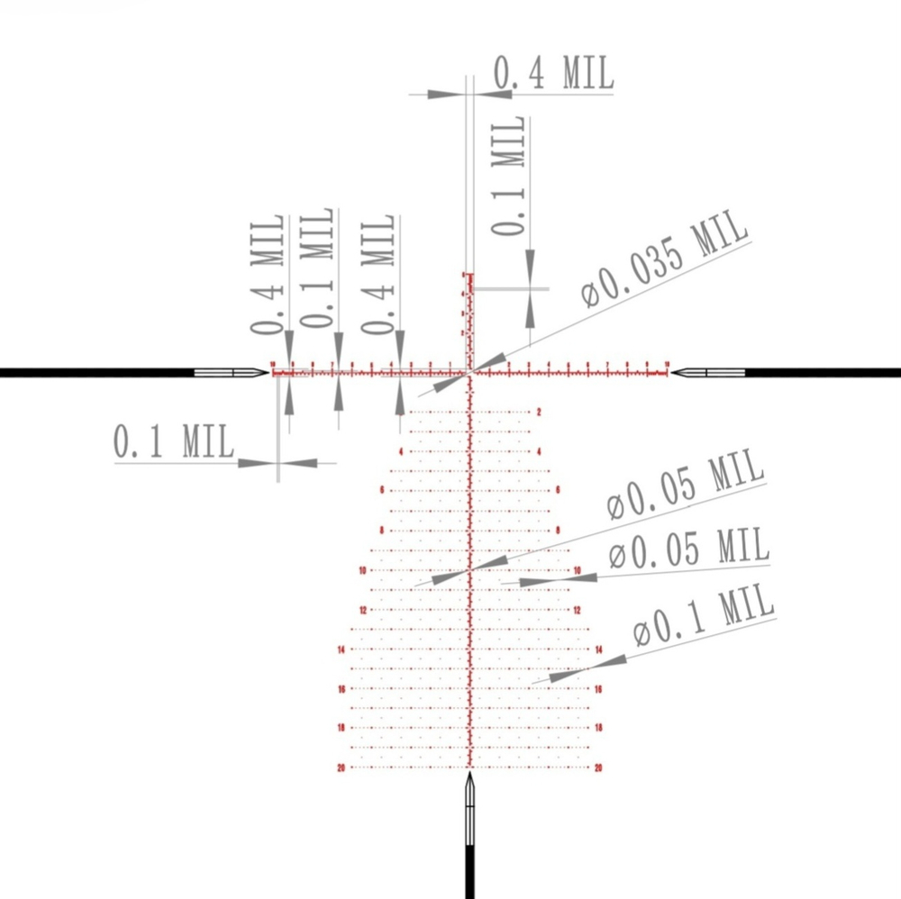 Оптический прицел Tri-dent Arms Hyrax 5-25x50ffp