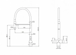 Смеситель для кухни Abber WASSER KREIS AF81141B черный матовый