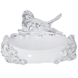 Мыльница Птичка Терра Белый