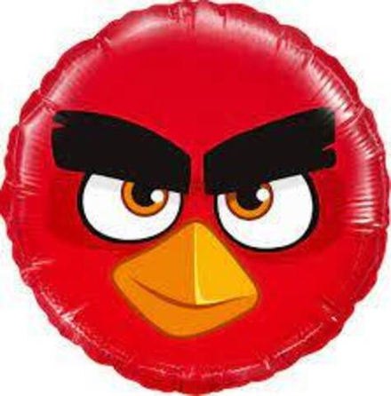 Шар (18""/46 см) Круг, Angry Birds, Красный, 1 шт. Ж34