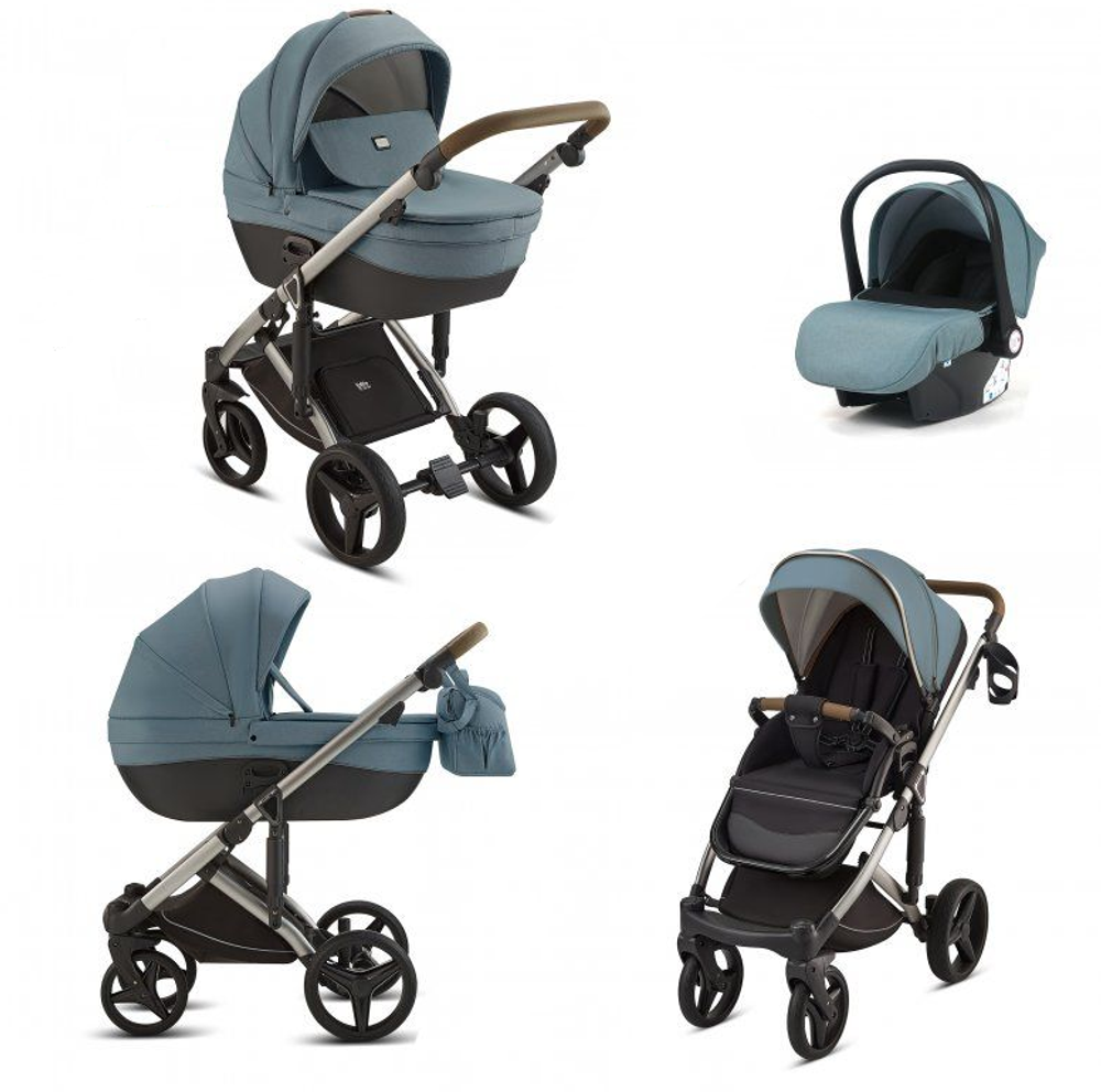 Детская коляска Luxmom F5 3в1 светло-зеленый