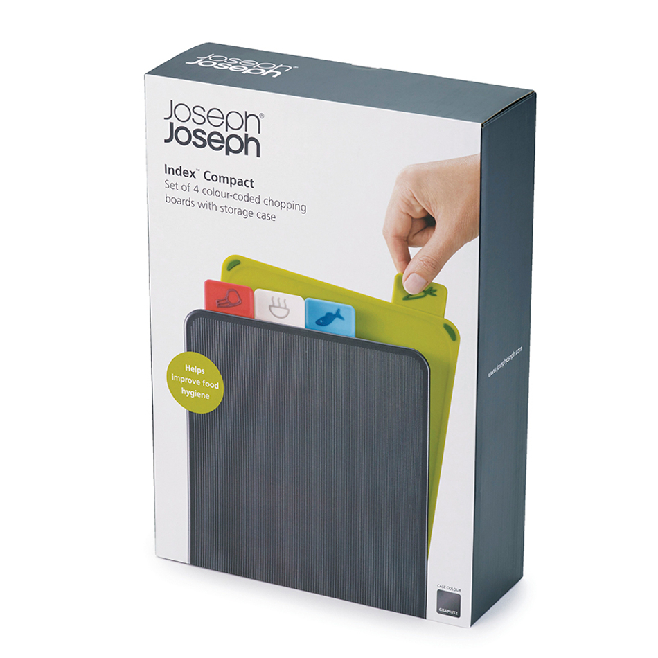 Набор разделочных досок Index 17 Compact графит, Joseph Joseph