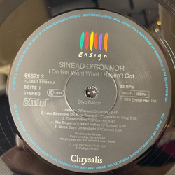 Винтажная виниловая пластинка LP Sinead O'Connor I Do Not Want What I Haven't Got (Germany 1990)