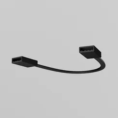 Гибкий коннектор для токоведущей ленты Exility IP черный Outdoor o-tr002-sc