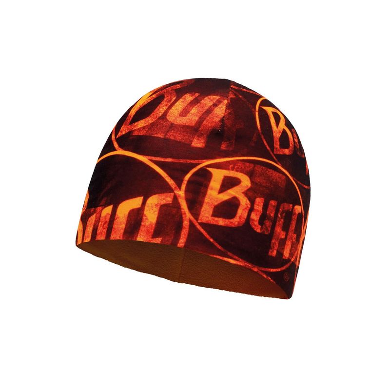 Тонкая флисовая шапочка Buff Multi Logo Orange Fluor Фото 1